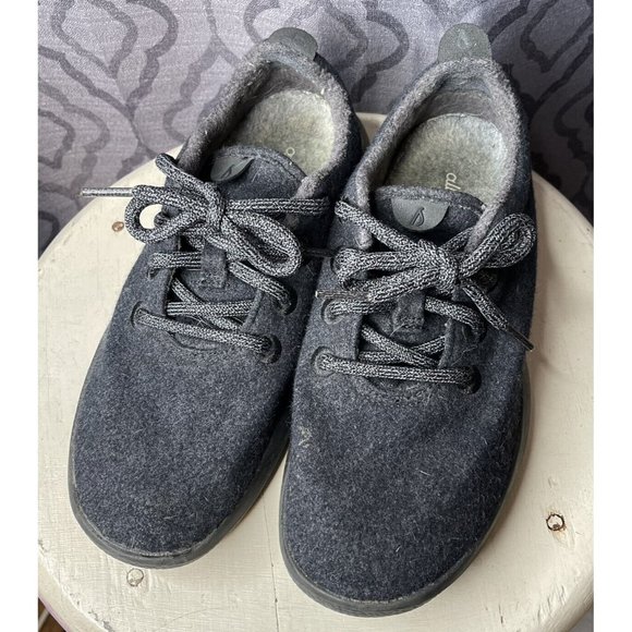 Allbirds Women's Wool Runners Natural Black Comfort Shoes size 7 lace up - Picture 7 of 9